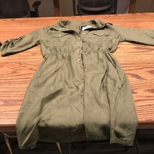 Brand new olive green button up